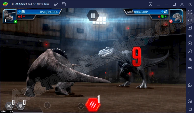Игровой интерфейс Jurassic World на ПК