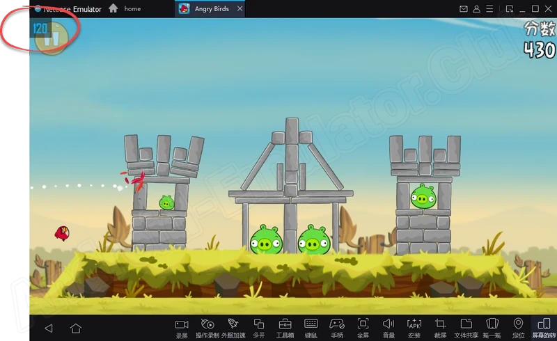 Производительность MuMu в Angry Birds