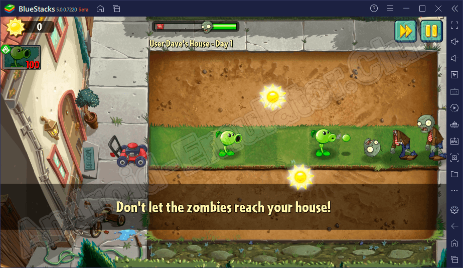Ход игры Plants vs. Zombies 2 Free